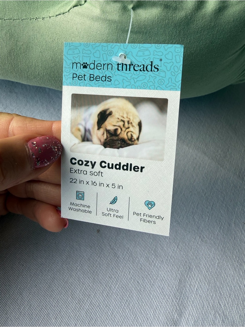 Cozy Cuddler Plush Small Pet Bed - Picture 3 of 12